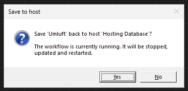 Save to host confirmation when saving a workflow opened from a host